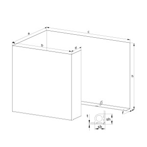 Containereinfassung B-Form Containereinfassung B-Form
