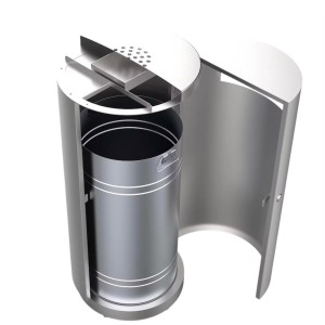 Aussenabfalleimer mit Aschenfach Aussenabfalleimer mit Aschenfach