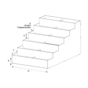 Stahltreppe Boden Treppenwangen gerade Stahltreppe Boden Treppenwangen gerade