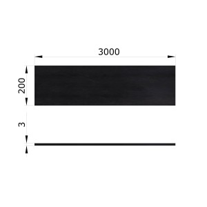Flachstahl S235 200 x 3 à 3000 mm Fr. 14.-/m Flachstahl S235 200 x 3 à 3000 mm Fr. 14.-/m