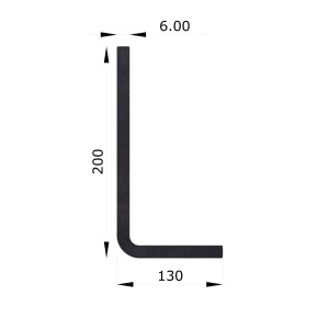 Winkel S235 200/75 x 6 à 4000 mm Fr. 27.-/m Winkel S235 200/75 x 6 à 4000 mm Fr. 27.-/m