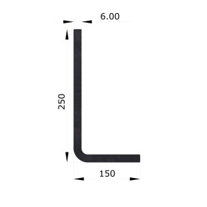 Winkel S235 250/125 x 6 à 4000 mm Fr. 35.-/m Winkel S235 250/125 x 6 à 4000 mm Fr. 35.-/m