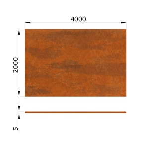 Corten 5.00 x 2000 x 4000 mm Corten 5.00 x 2000 x 4000 mm