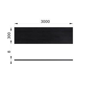Flachstahl S235 300 x 8 à 3000 mm Fr. 44.-/m Flachstahl S235 300 x 8 à 3000 mm Fr. 44.-/m