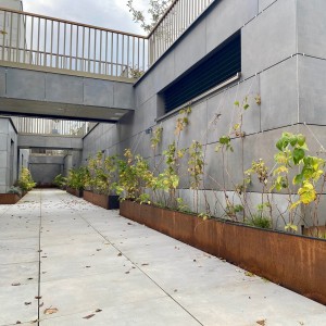 Moderne Architektur mit Corten Moderne Architektur mit Corten