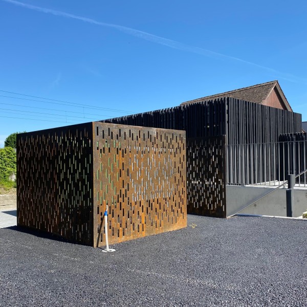 Containereinfassung Corten Containereinfassung Corten